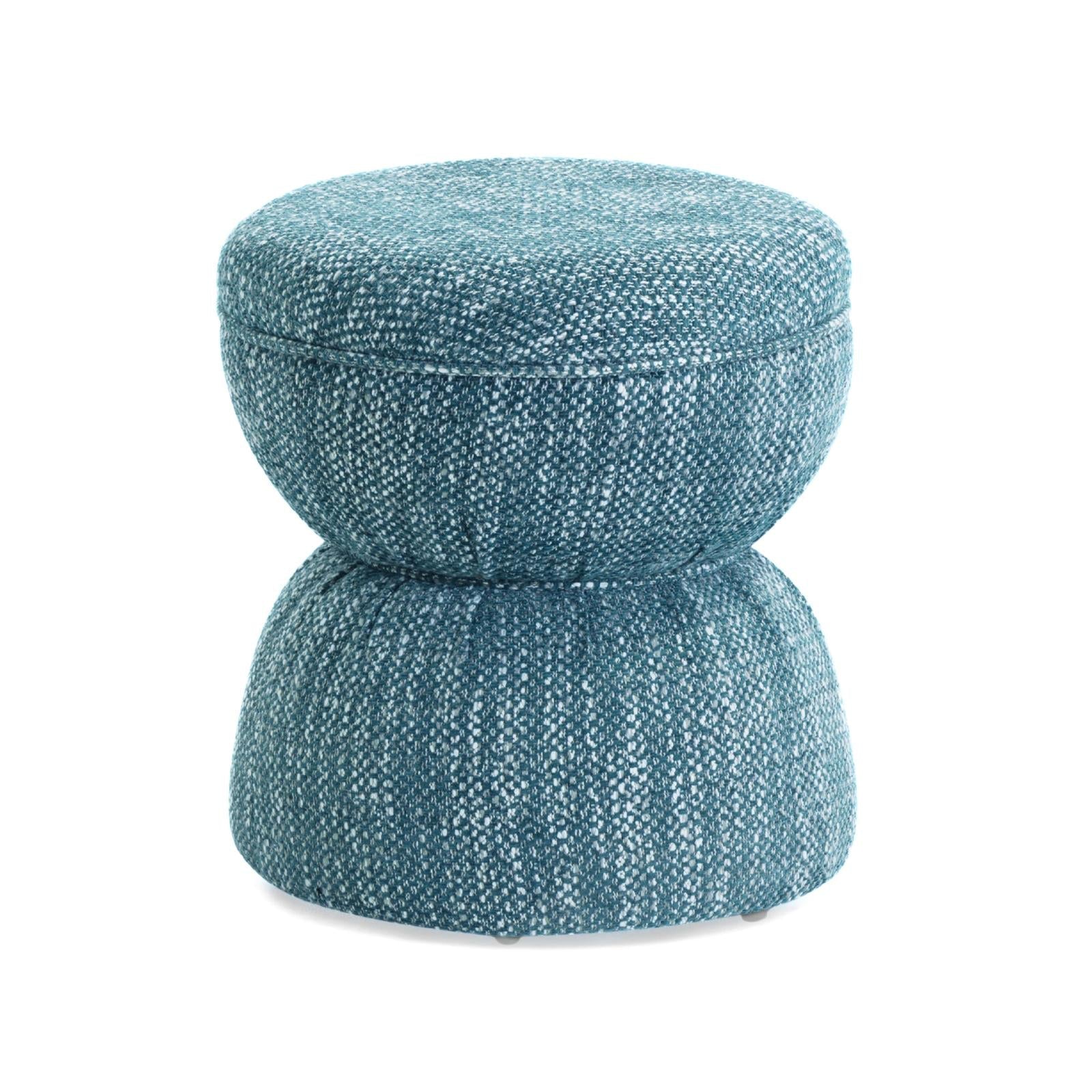 TOV Furniture Tomlin Ruched Performance Fabric Game Ottoman