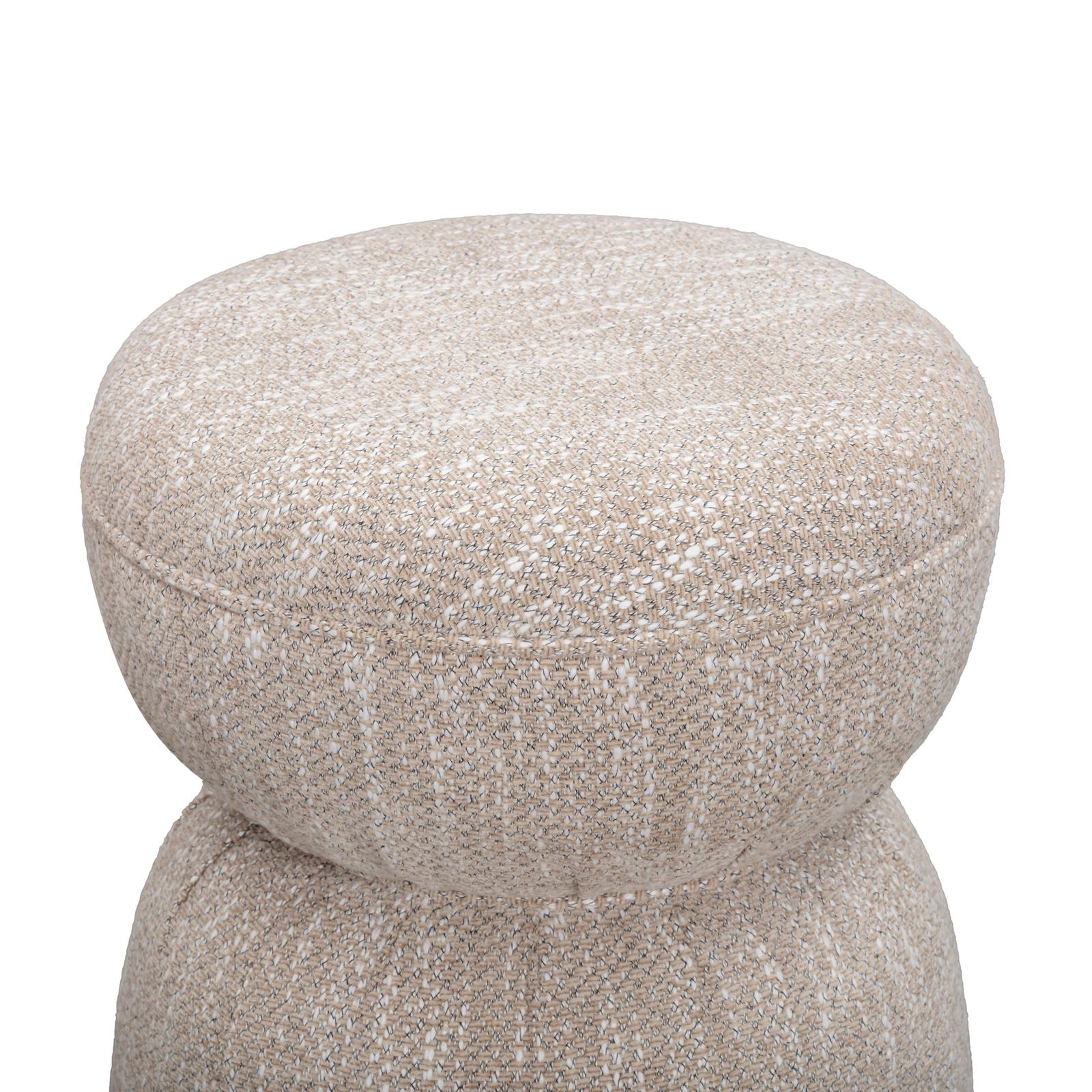 TOV Furniture Tomlin Ruched Performance Fabric Game Ottoman