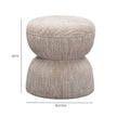TOV Furniture Tomlin Ruched Performance Fabric Game Ottoman