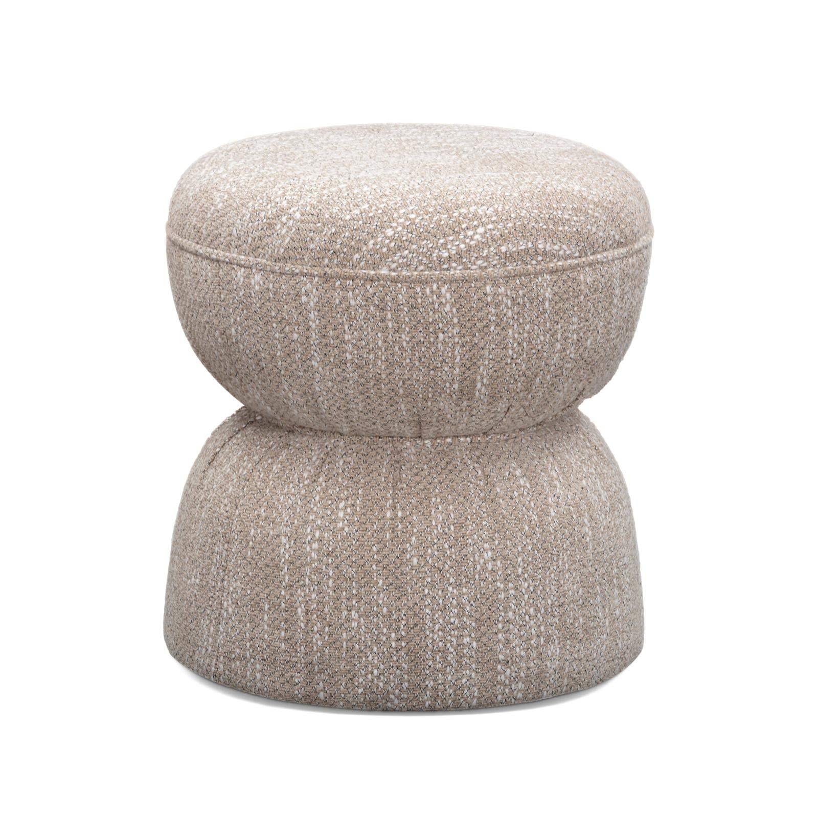 TOV Furniture Tomlin Ruched Performance Fabric Game Ottoman