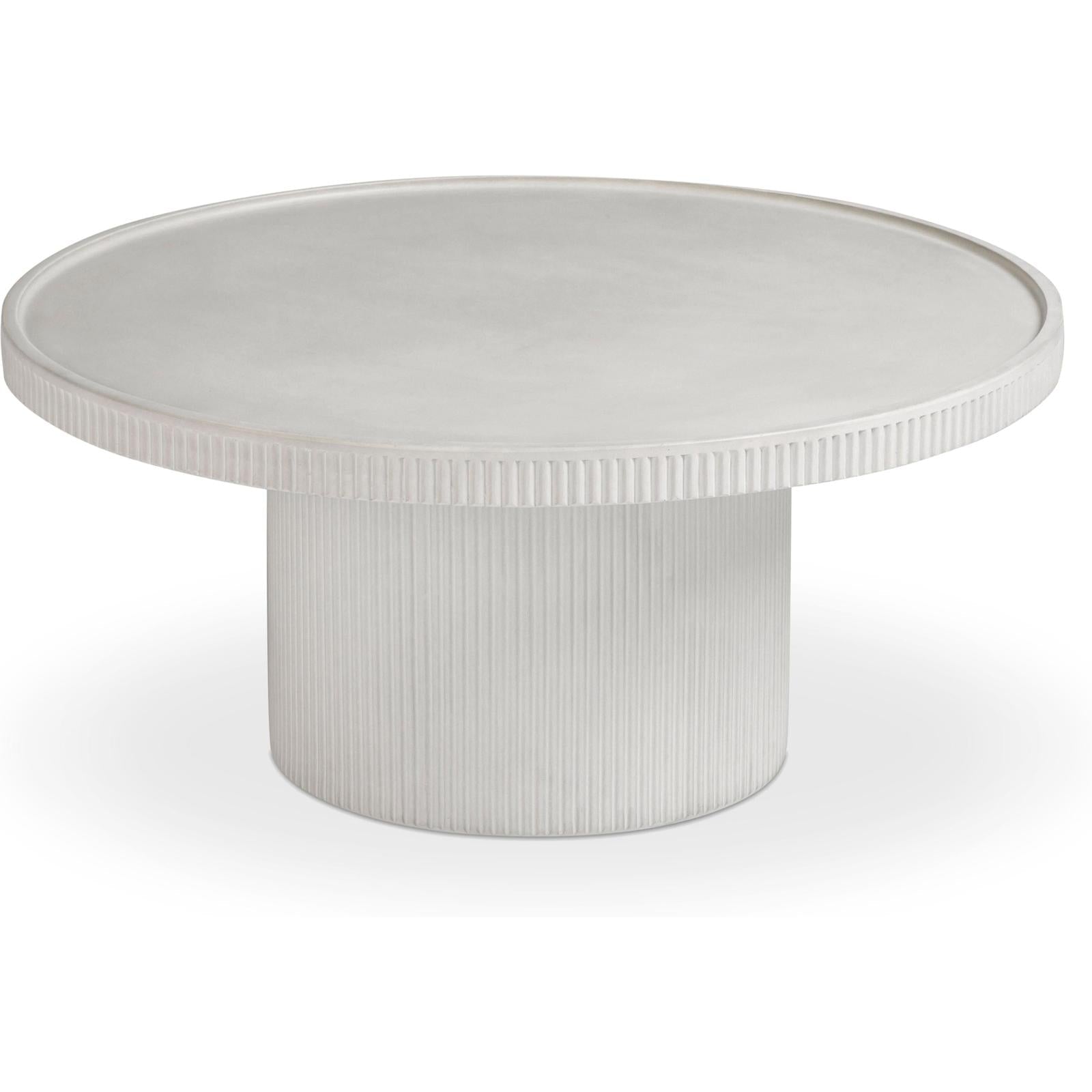 TOV Furniture Darcy Concrete Indoor/Outdoor Round Coffee Table