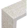 TOV Furniture Cyprus Cream Capiz Shell Console Table