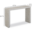 TOV Furniture Cyprus Cream Capiz Shell Console Table
