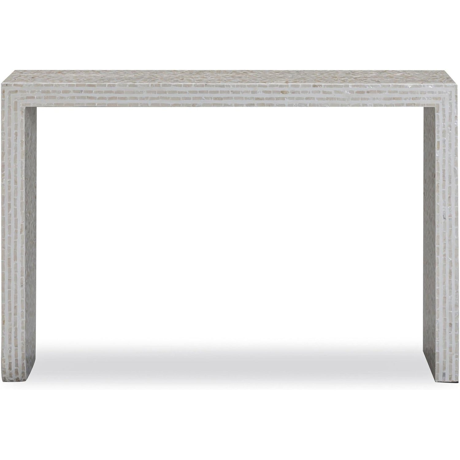TOV Furniture Cyprus Cream Capiz Shell Console Table