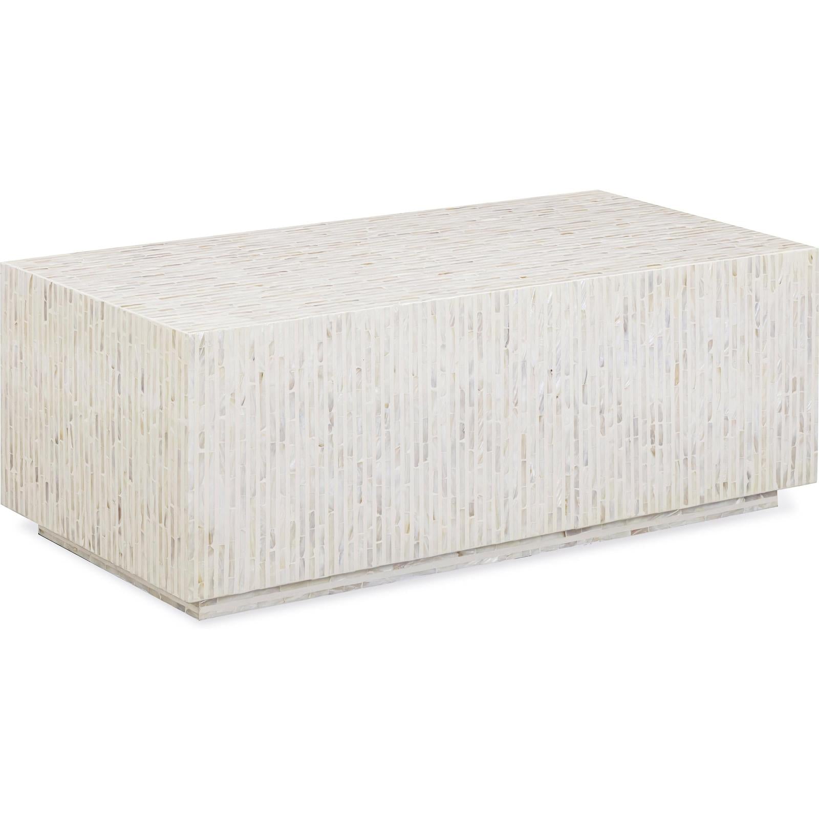 TOV Furniture Earl Shell Rectangular Coffee Table