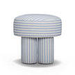 TOV Furniture Masha Striped Performance Linen Accent Stool