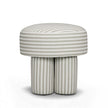 TOV Furniture Masha Striped Performance Linen Accent Stool