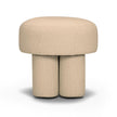 TOV Furniture Masha Yellow Gingham Performance Linen Accent Stool