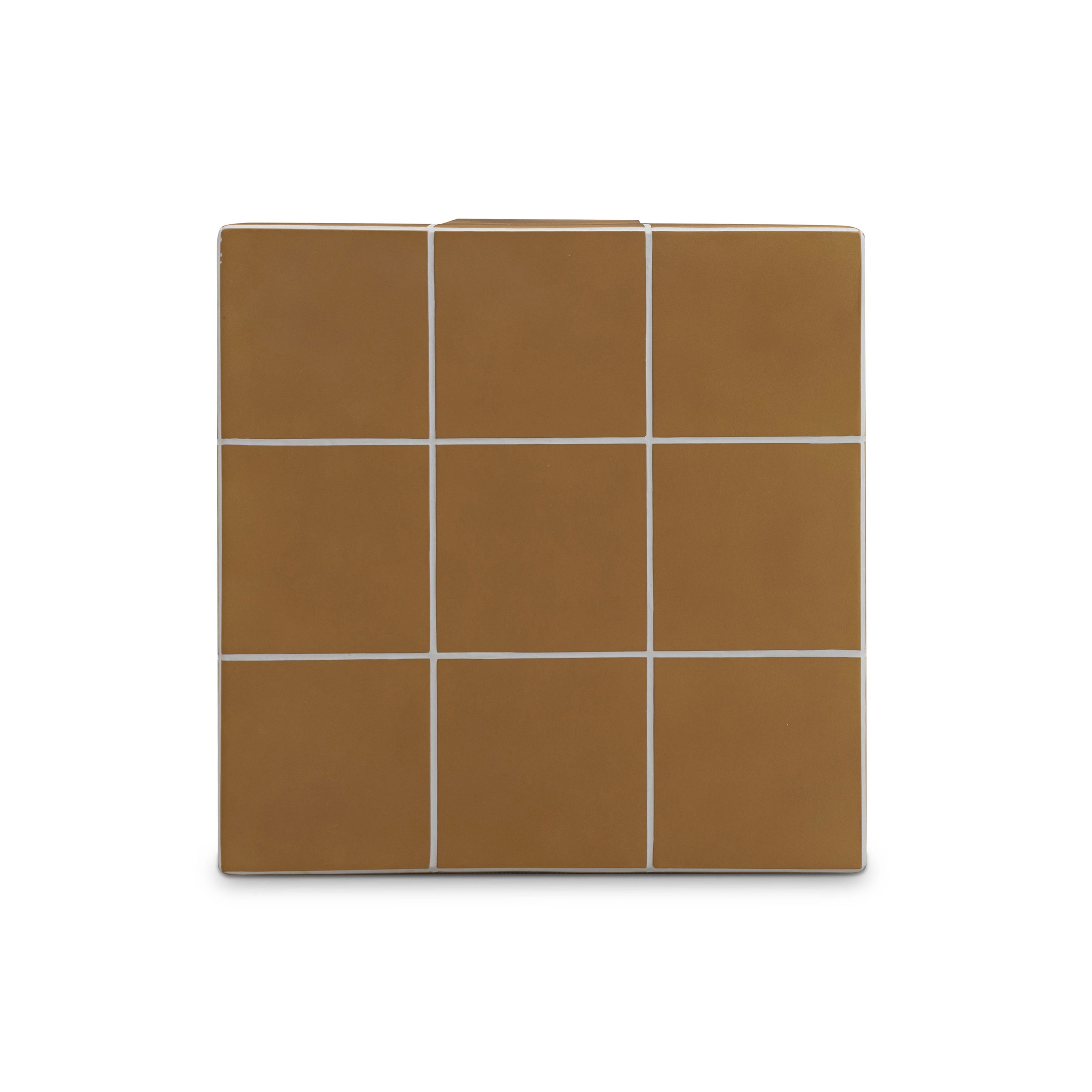 TOV Furniture Alma Tile Concrete Indoor/Outdoor Side Table