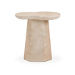 TOV Furniture Zaya Rose Faux Marble Indoor/Outdoor Concrete Side Table