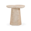 TOV Furniture Zaya Rose Faux Marble Indoor/Outdoor Concrete Side Table