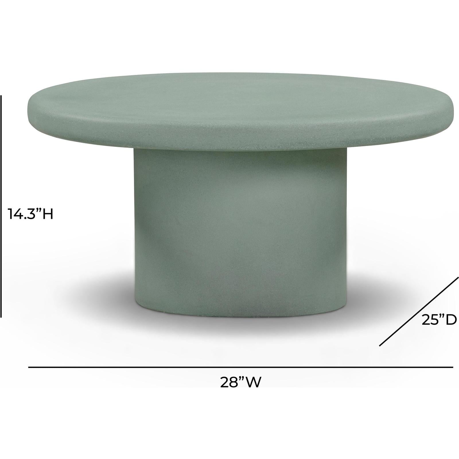 TOV Furniture Jade Concrete Indoor/Outdoor Coffee Table 