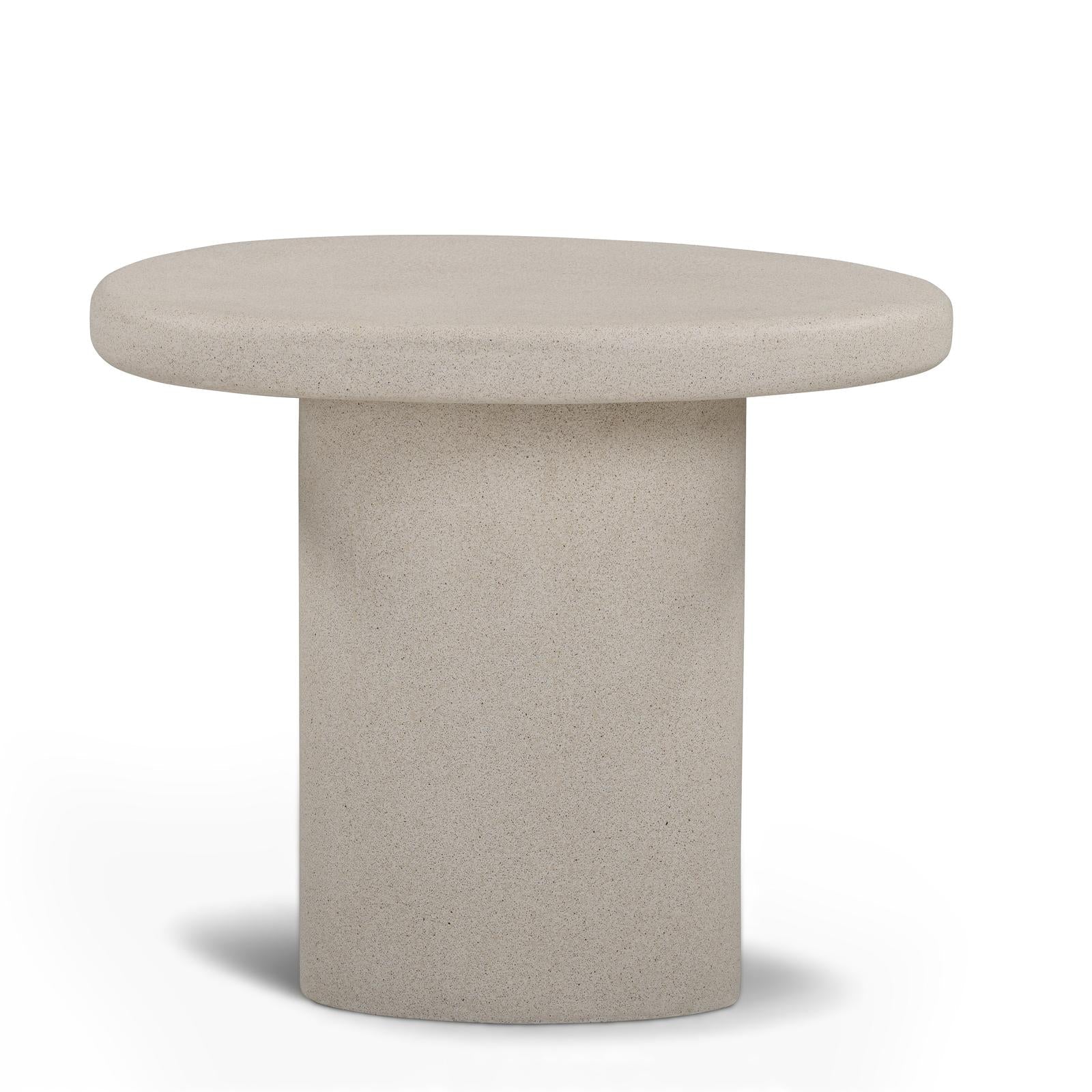 TOV Furniture Jade Concrete Indoor/Outdoor Side Table