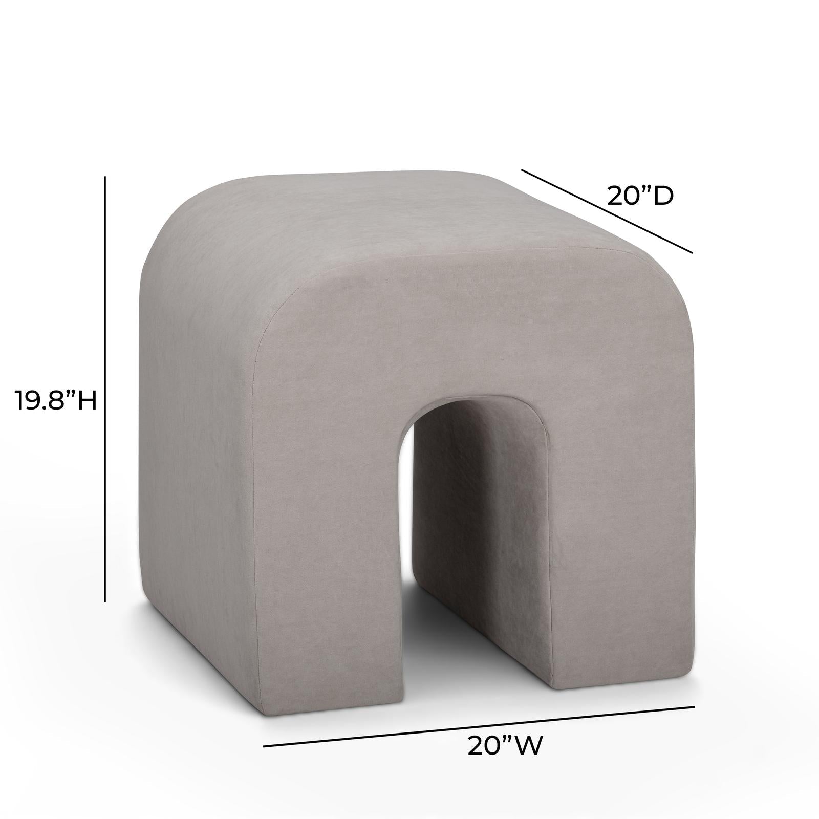 TOV Furniture Desi Performance Velvet Ottoman