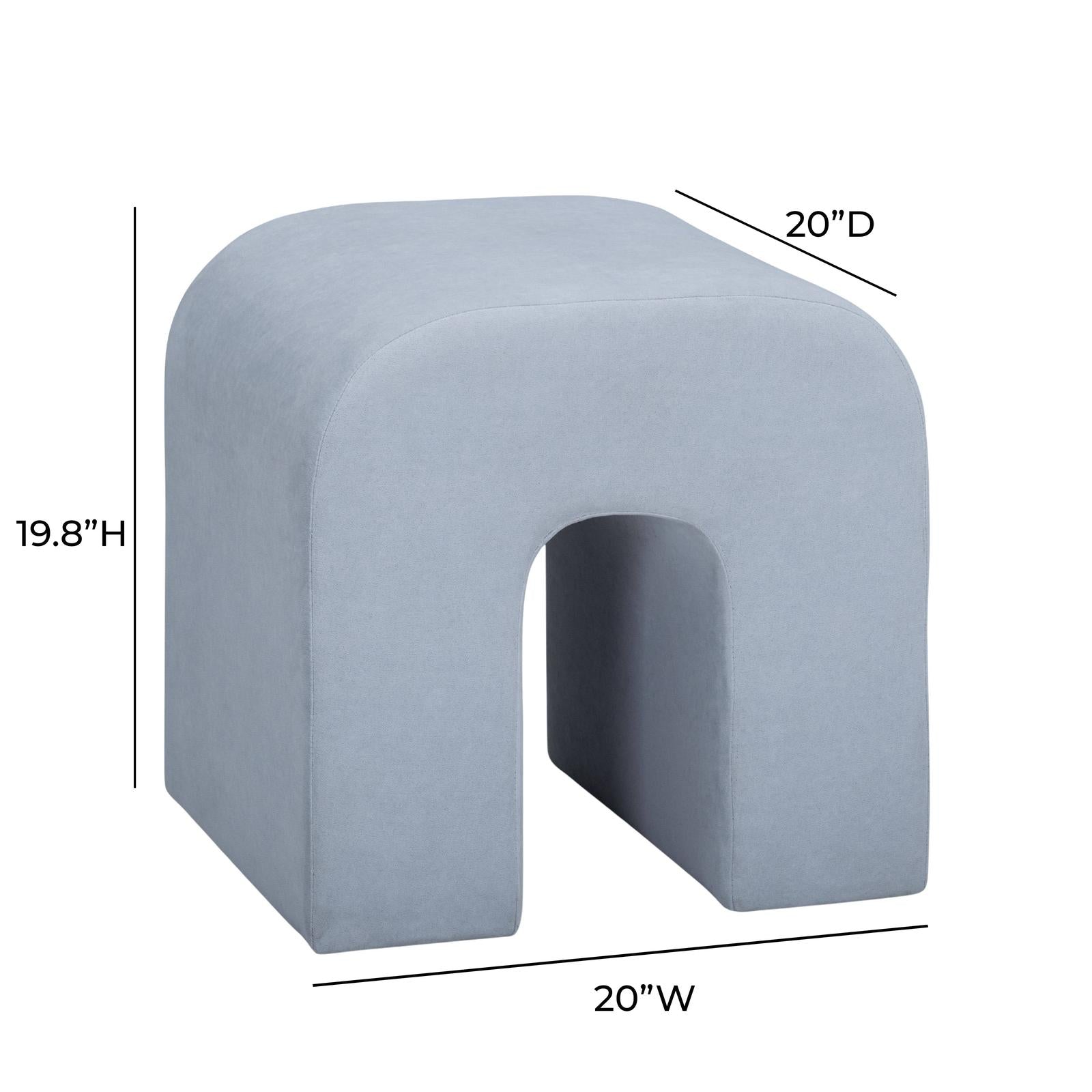 TOV Furniture Desi Performance Velvet Ottoman