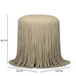 TOV Furniture Shag Me Performance Vegan Leather Ottoman