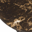 TOV Furniture Byron Dark Brown Faux Marble Indoor/Outdoor Concrete Round Coffee Table