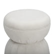 TOV Furniture Tomlin Ruched Performance Fabric Game Ottoman