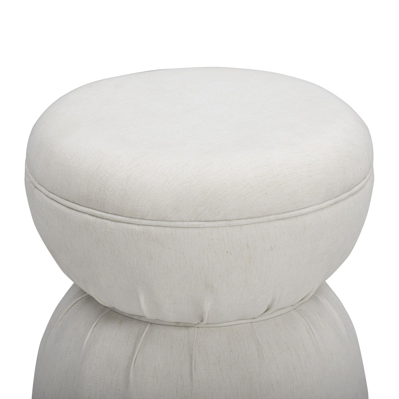 TOV Furniture Tomlin Ruched Performance Fabric Game Ottoman