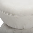 TOV Furniture Tomlin Ruched Performance Fabric Game Ottoman