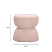 TOV Furniture Tomlin Ruched Performance Fabric Game Ottoman