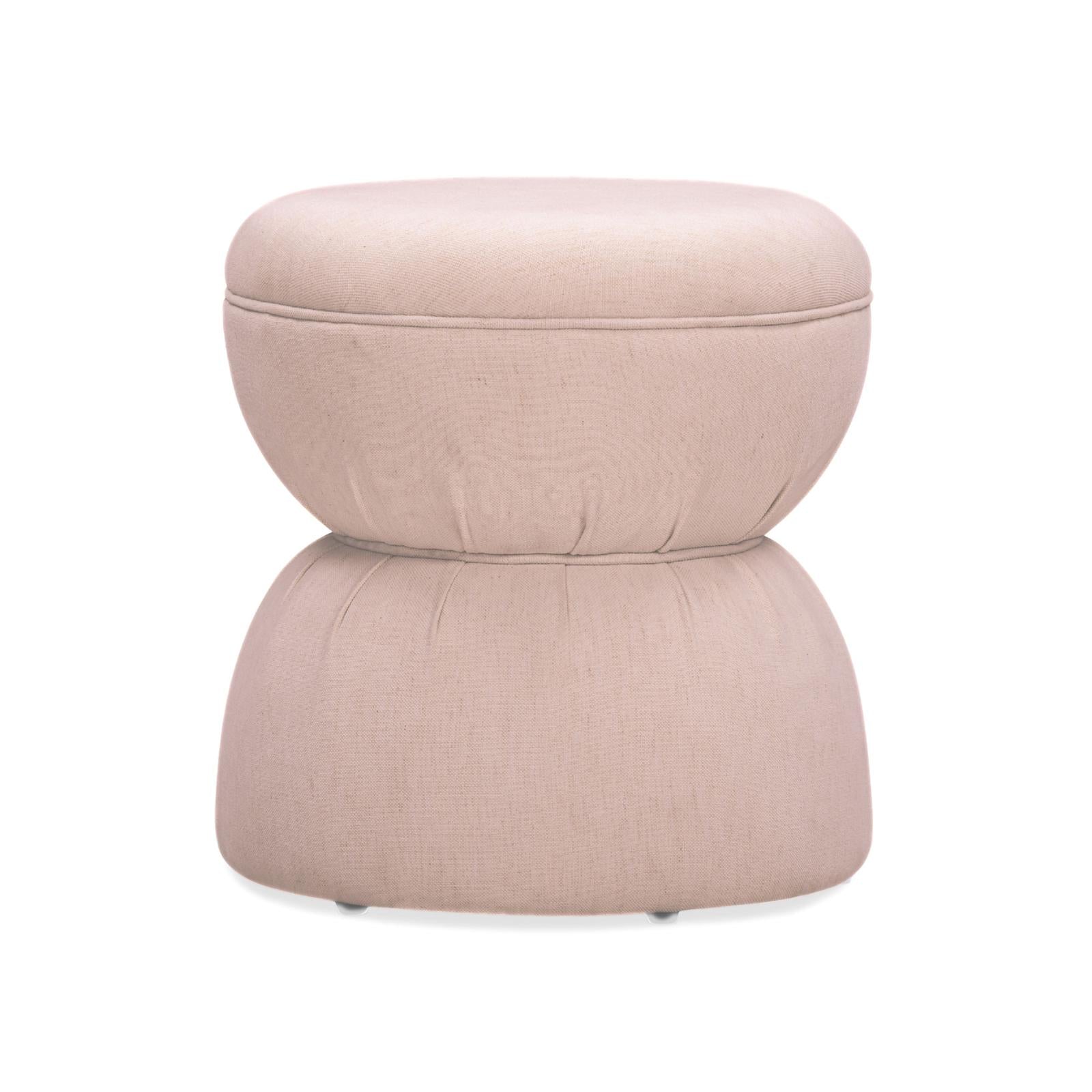 TOV Furniture Tomlin Ruched Performance Fabric Game Ottoman