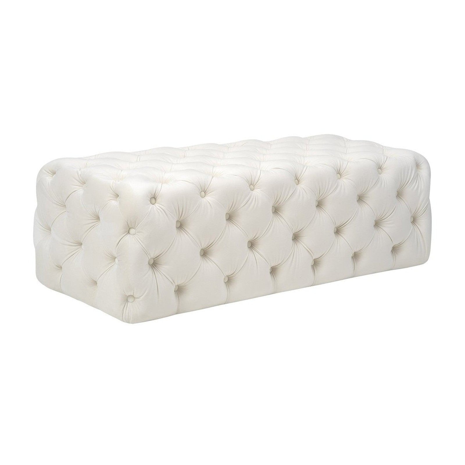 TOV Furniture Kaylee Jumbo Velvet Ottoman
