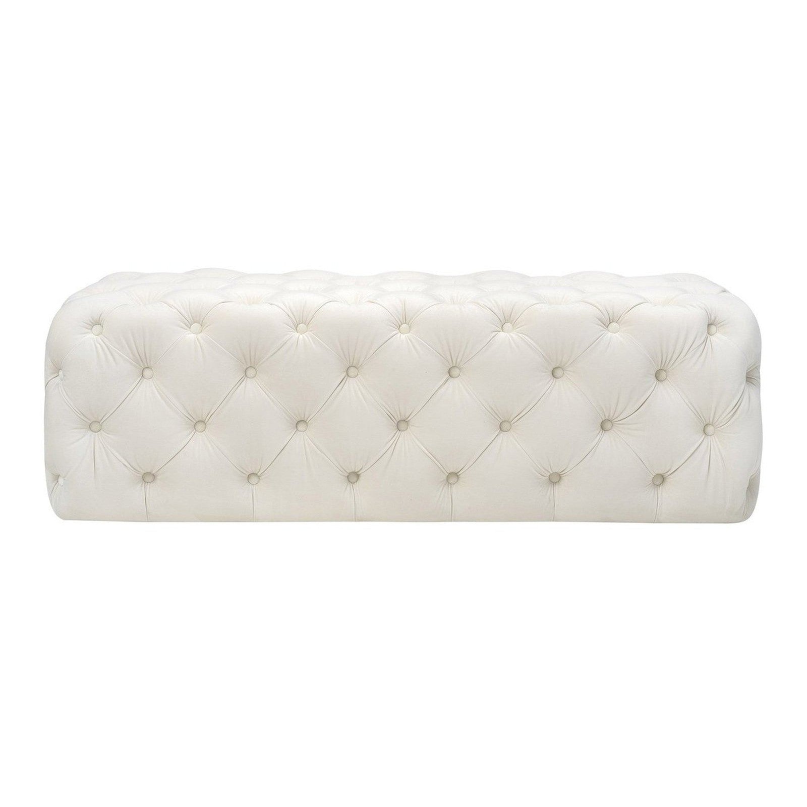 TOV Furniture Kaylee Jumbo Velvet Ottoman