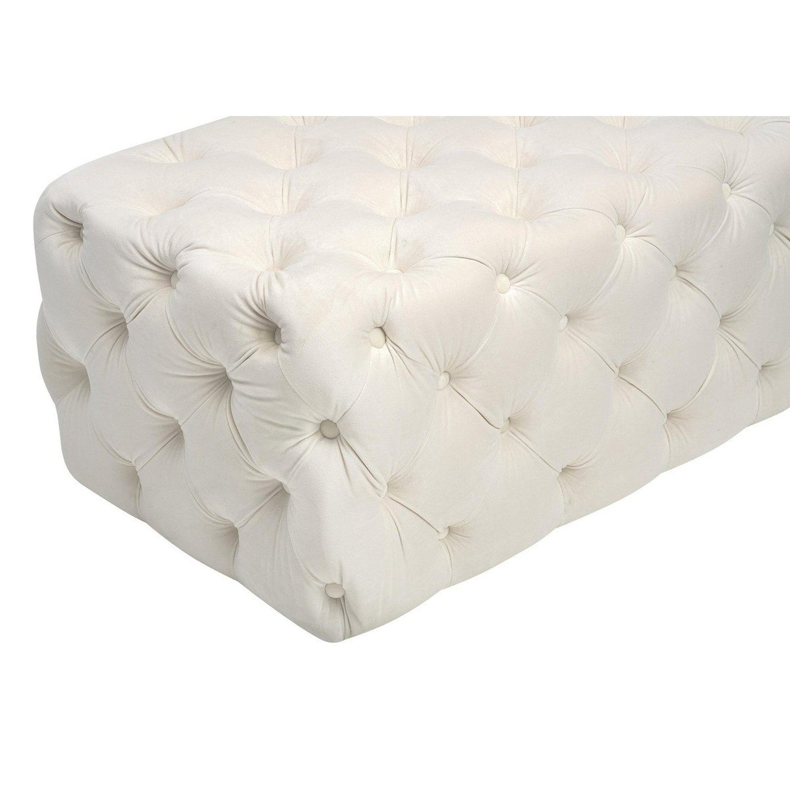 TOV Furniture Kaylee Jumbo Velvet Ottoman