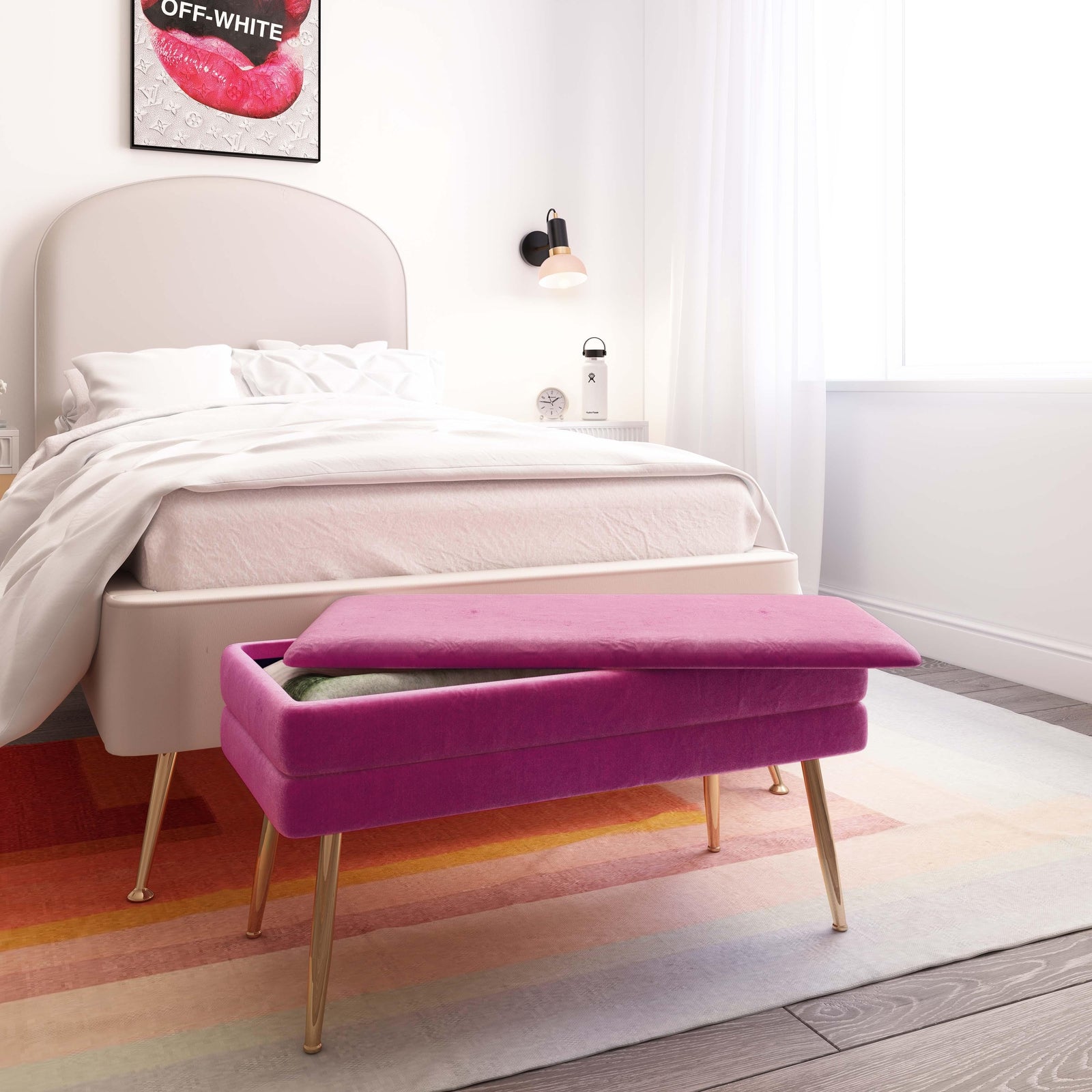 TOV Furniture Ziva Storage Bench