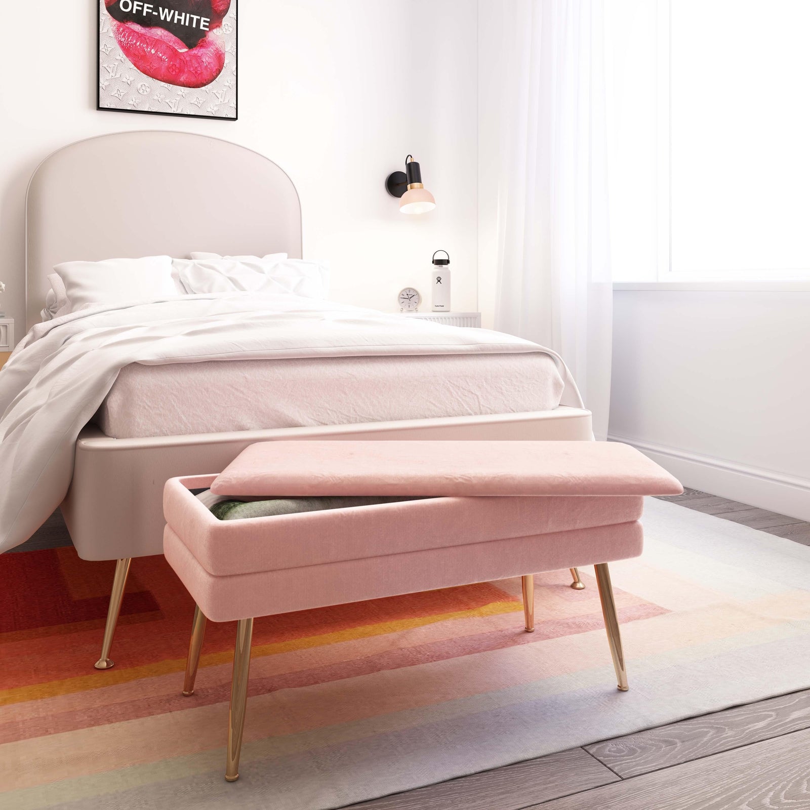 TOV Furniture Ziva Storage Bench