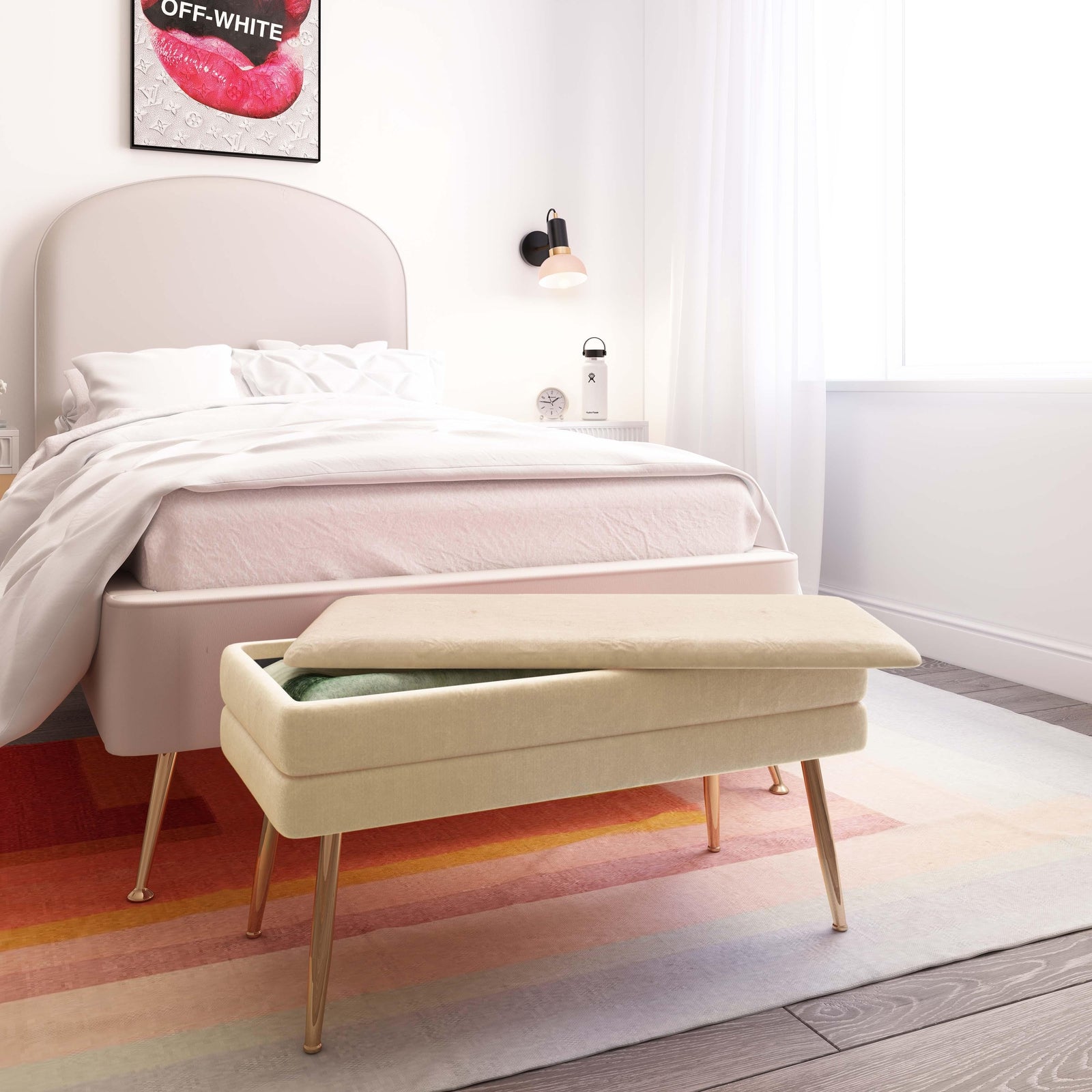TOV Furniture Ziva Storage Bench