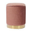 TOV Furniture Zoe Velvet Storage Ottoman