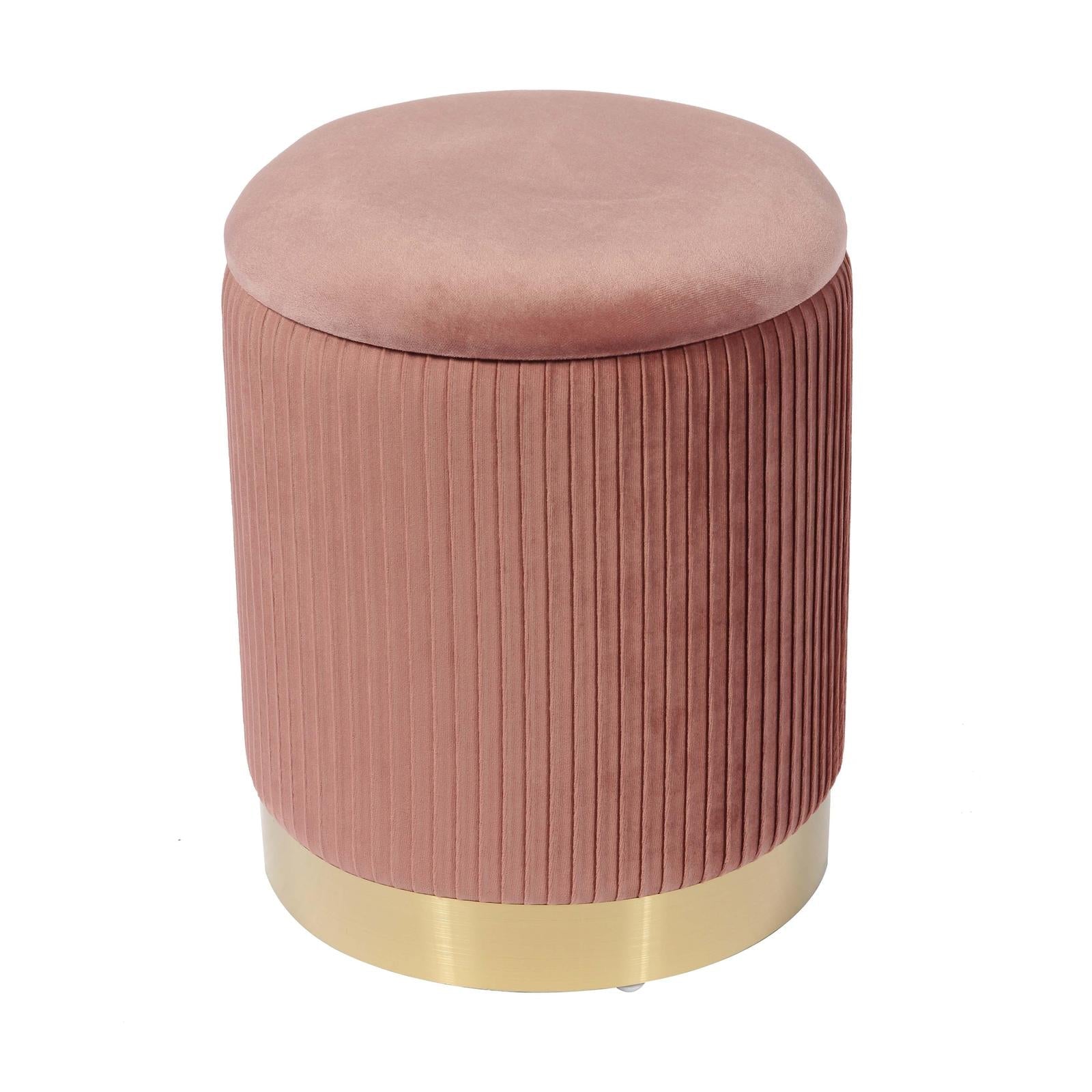TOV Furniture Zoe Velvet Storage Ottoman
