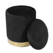 TOV Furniture Zoe Velvet Storage Ottoman