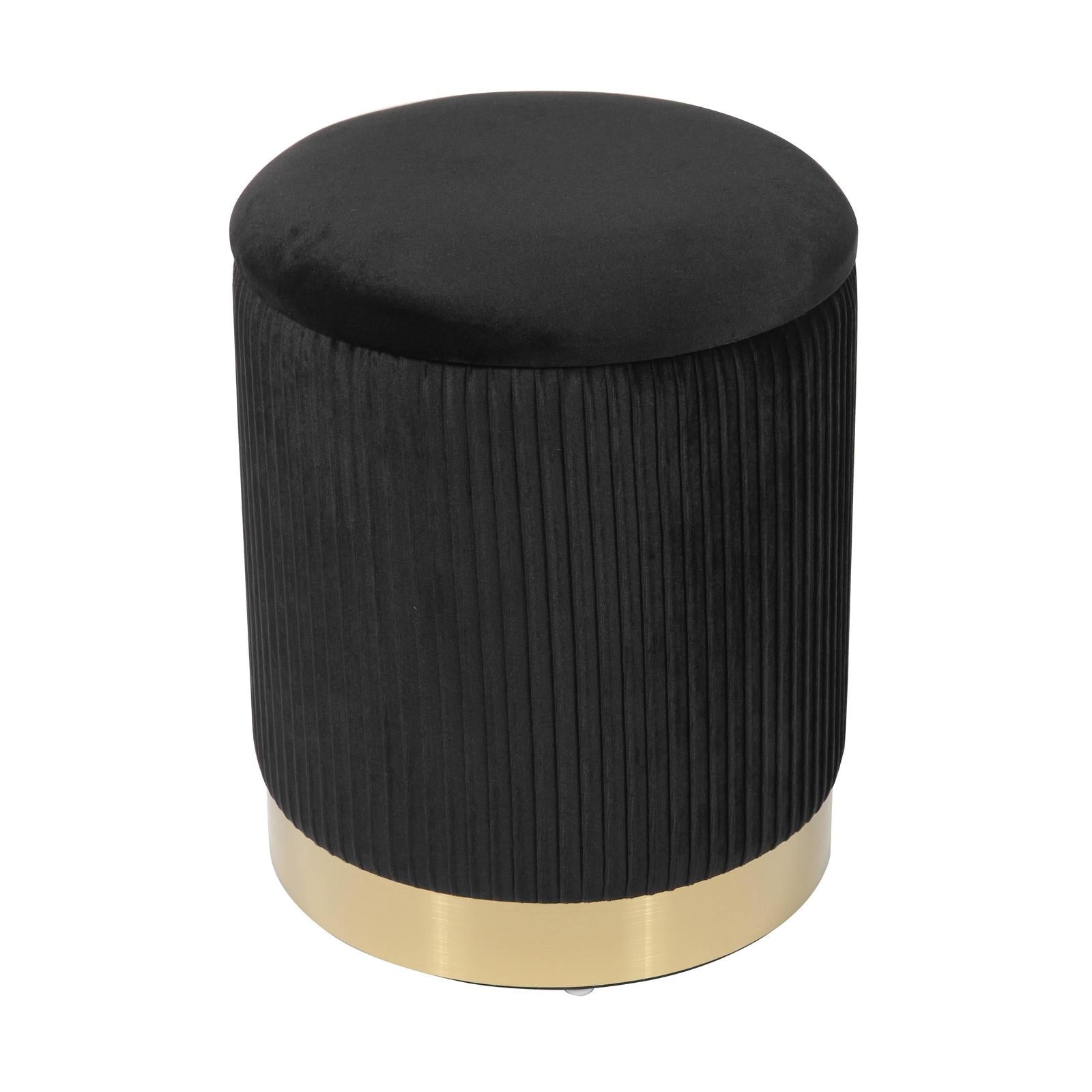 TOV Furniture Zoe Velvet Storage Ottoman