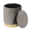TOV Furniture Zoe Velvet Storage Ottoman