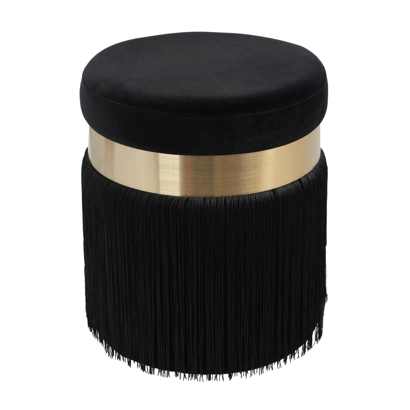 TOV Furniture Melody Tasseled Ottoman