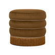 TOV Furniture Lakka Velvet Ottoman