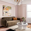 TOV Furniture Jasper White Glossy Coffee Table