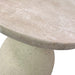 TOV Furniture Gina Cream Travertine Side Table