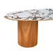 TOV Furniture Tamara Marble Ceramic Oval Coffee Table