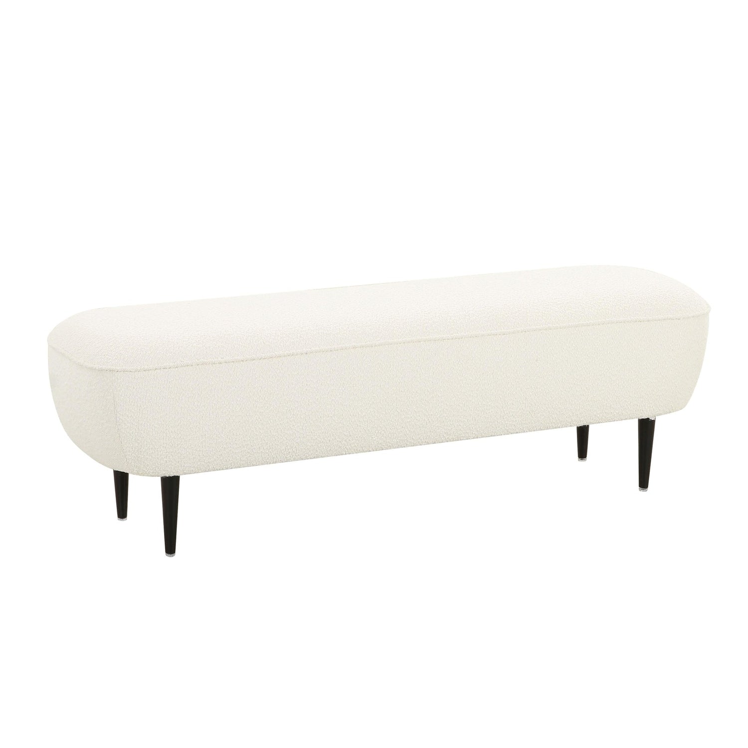 TOV Furniture Denise Cream Boucle Bench