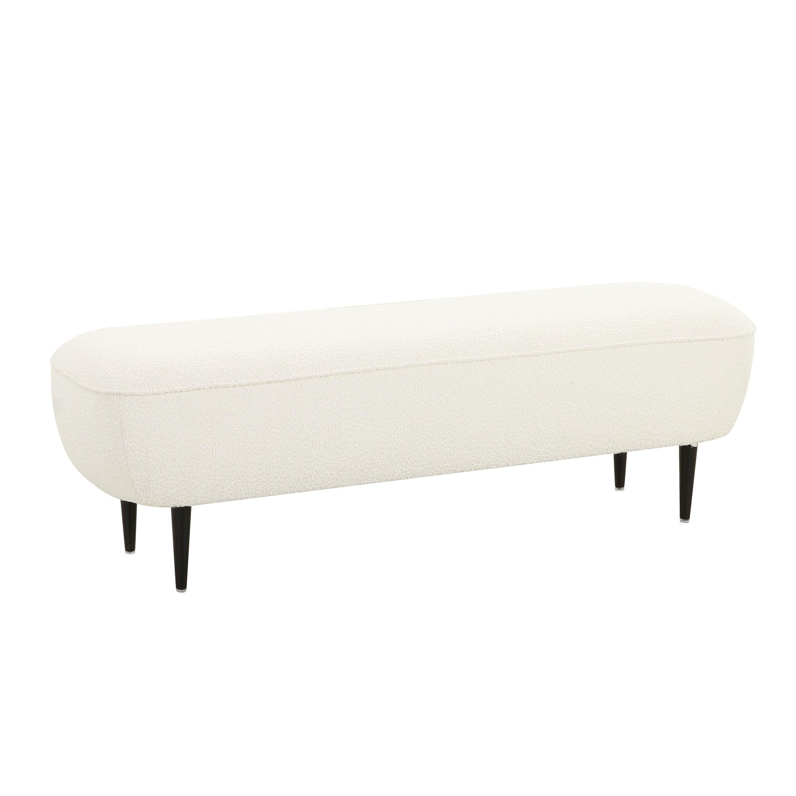 TOV Furniture Denise Cream Boucle Bench