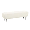 TOV Furniture Denise Cream Boucle Bench