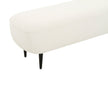 TOV Furniture Denise Cream Boucle Bench