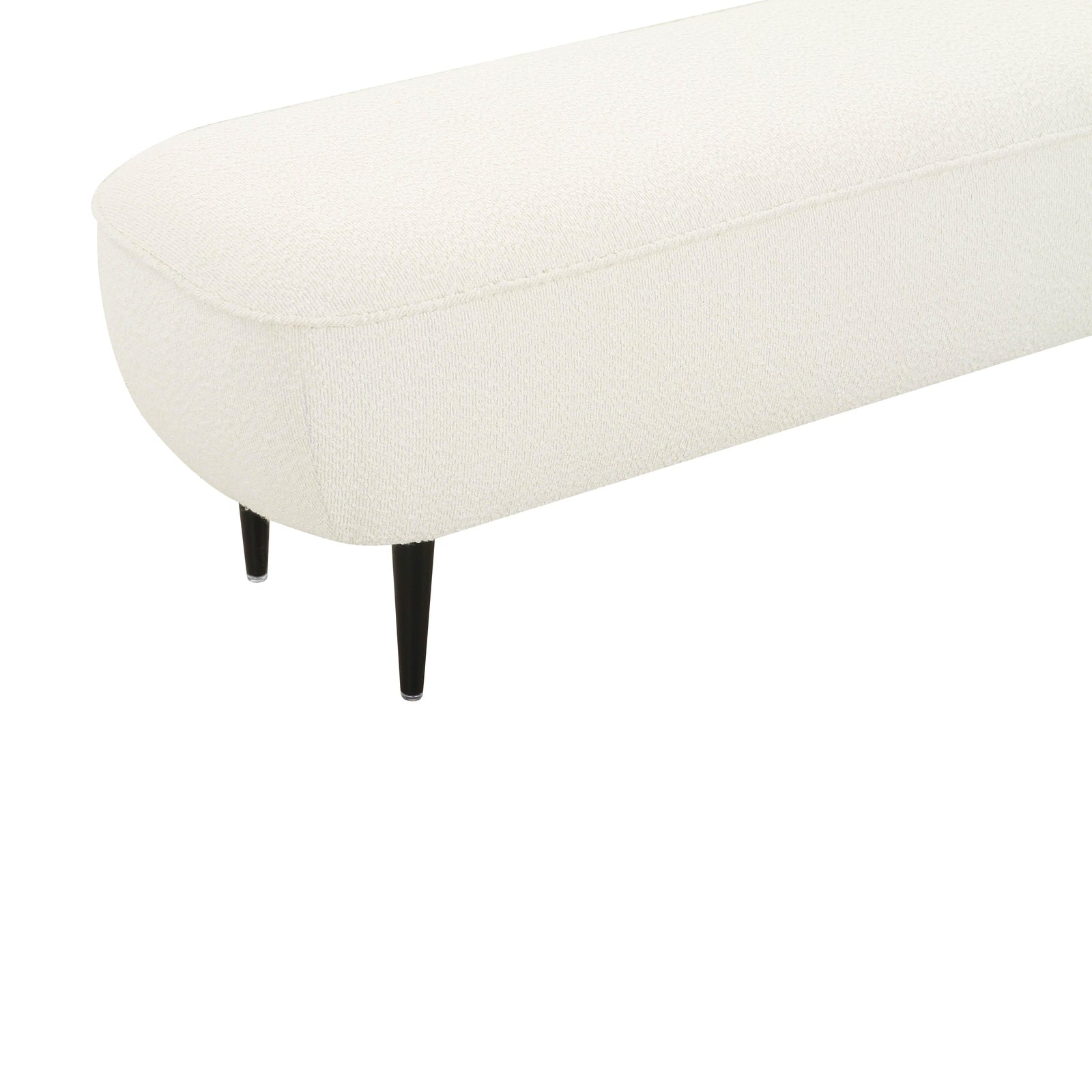TOV Furniture Denise Cream Boucle Bench