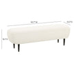 TOV Furniture Denise Cream Boucle Bench