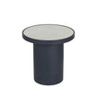TOV Furniture Nautilus Antique Silver Mirrored Side Table