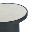 TOV Furniture Nautilus Antique Silver Mirrored Side Table
